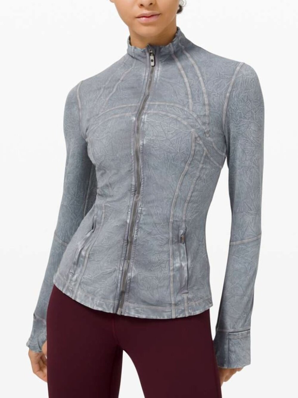 Lululemon Athletica Women's Define Jacket *Ice Dye Ice Wash Asphalt Grey Size 6